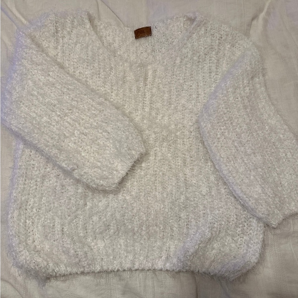 Cozy White Sweater